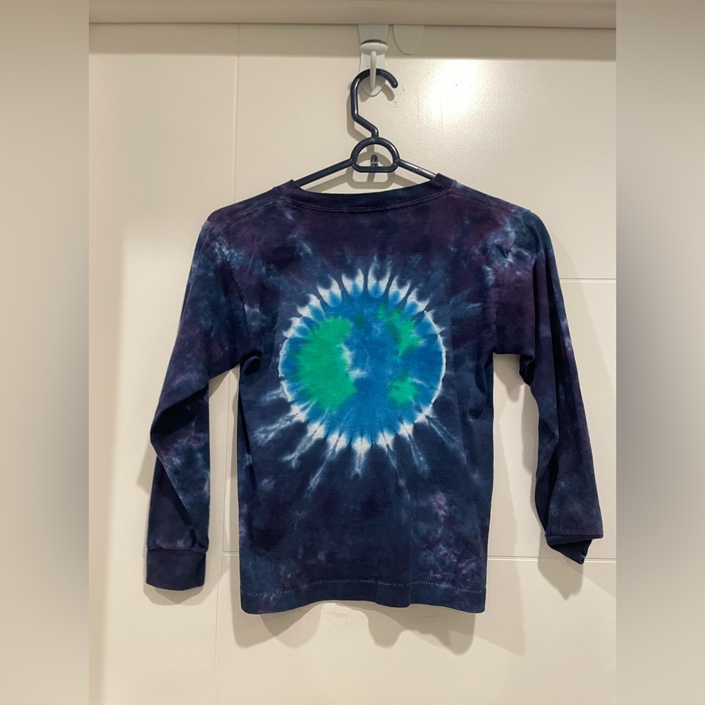 cute childrens earth tie dye shirt